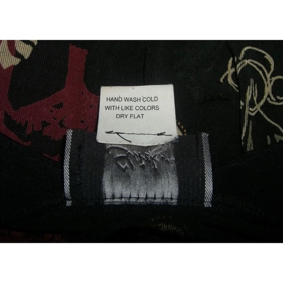 Vintage Top Slinky Brand African Safari Blouse Black USA Made Animal Soft Sz M - Picture 7 of 8